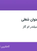 استخدام کمک حسابدار و مهندس مکانیک در کارخانه تولید سیلندر ام گاز در البرز