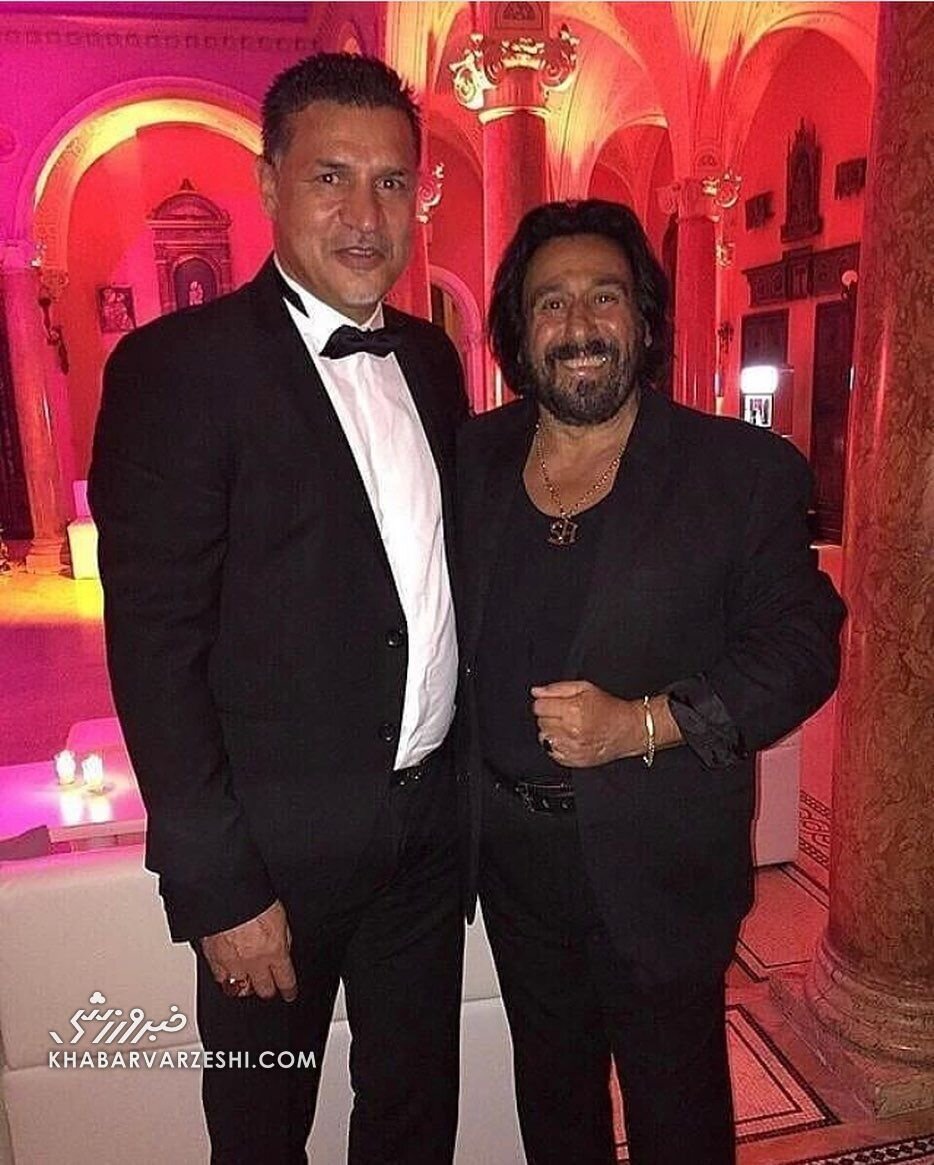 عکس| دیدار علی دایی و خواننده لس‌آنجلسی در آمریکا