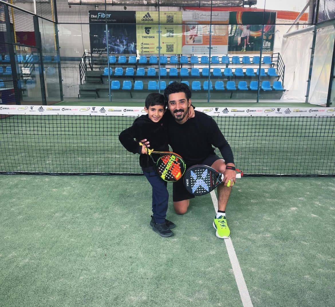عکس| ورزش مشترک رضا گوچی‌ و پسرش در تهران