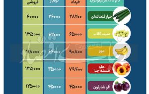 یک خانوار سه نفره در ماه چقدر میوه مصرف می کنند؟