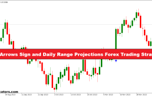 علامت فلش های روند و پیش بینی های محدوده روزانه استراتژی تجارت فارکس
