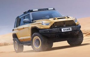 شریک چینی ایران‌خودرو از خودروی غول‌پیکر خود رونمایی کرد