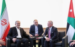 دیدار پزشکیان و پادشاه اردن + عکس