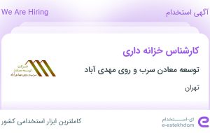 استخدام کارشناس خزانه داری در توسعه معادن سرب و روی مهدی آباد در تهران