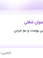 استخدام کارمند نظافت و خدمات، عکاس (حوزه پزشکی) و دستیار پزشک در تهران