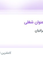 استخدام ۳ عنوان شغلی در رازین توسعه ایرانیان در تهران