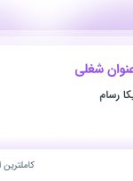 استخدام ۵ عنوان شغلی در رایان تجارت نیکا رسام در تهران