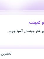 استخدام آنالیزور کمد و کابینت در مهندسین مشاور هنر چیدمان آسیا چوب در تهران