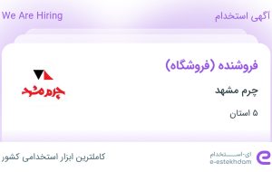 استخدام فروشنده (فروشگاه) در چرم مشهد در ۵ استان