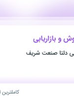 استخدام کارشناس فروش و بازاریابی در خدمات مهندسی دلتا صنعت شریف در شیراز