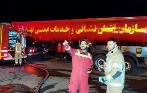 آتش‌سوزی در دو سوله مجاور در جاده خاوران