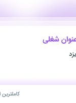 استخدام صندوقدار، ادمین فضای مجازی و کمک حسابدار در رستوران زرین یزد در یزد