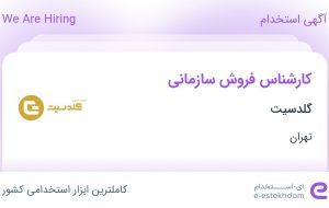 استخدام کارشناس فروش سازمانی در گلدسیت در محدوده ونک تهران