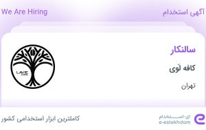 استخدام سالنکار در کافه لَوی در محدوده الهیه تهران