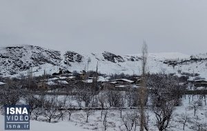 ویدیو/ بارش برف در روستاهای شهرستان راور