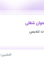 استخدام پشتیبان سایت و کارشناس فروش در خراسان رضوی