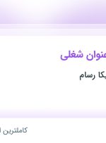 استخدام ۴ عنوان شغلی در رایان تجارت نیکا رسام در تهران