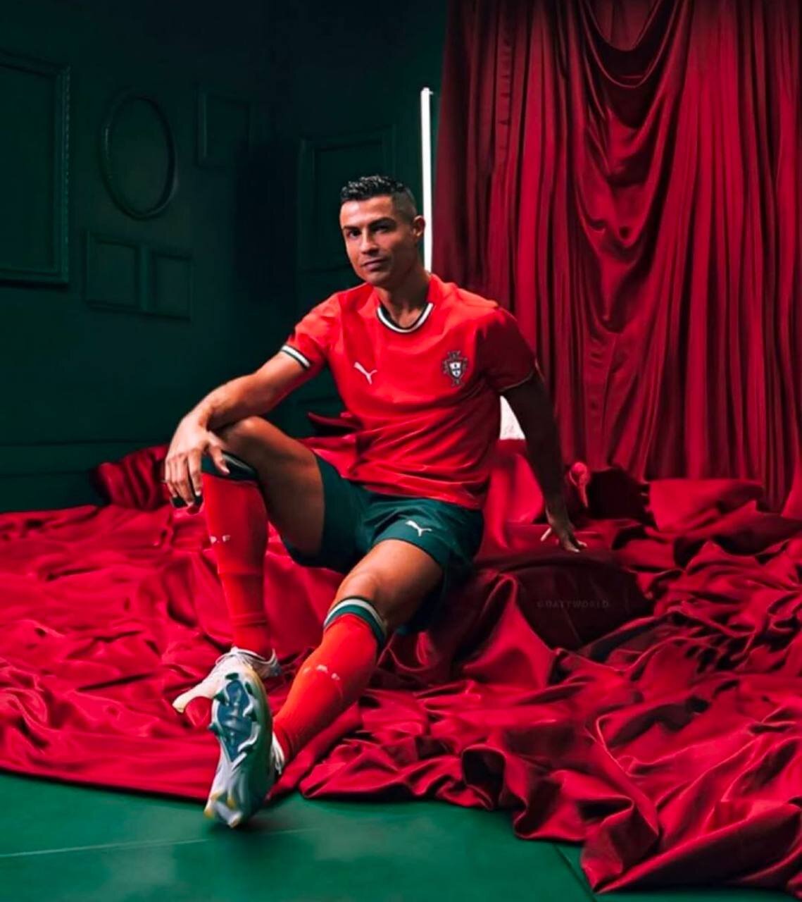 عکس | کریستیانو رونالدو با لباسی که هرگز ندیده بودید!