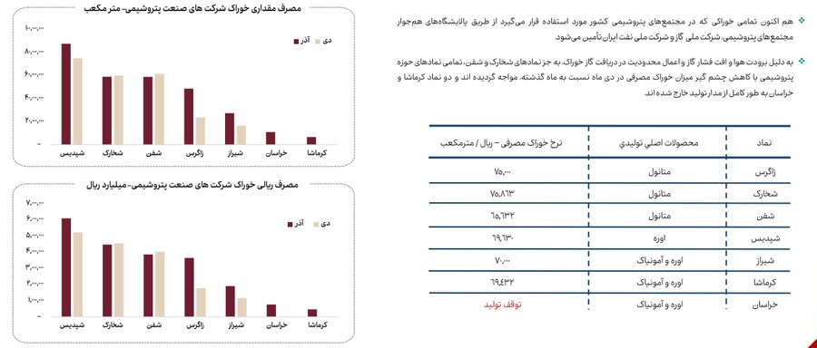 کاهش ۱۳ درصدی مصرف گاز صنایع بورسی در دی ماه