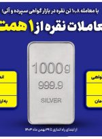 ارزش معاملات نقره از یک همت گذشت