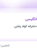 استخدام مدرس زبان انگلیسی در آموزشگاه زبان دخترانه کوله پشتی در تهران