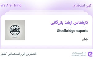 استخدام کارشناس ارشد بازرگانی در Steelbridge exports در تهران