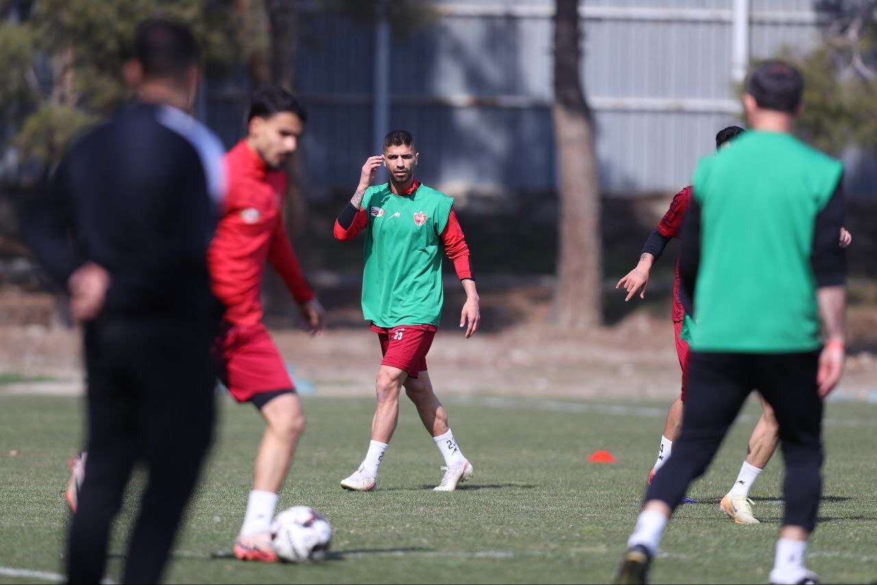 عکس | بازگشت ۲ مصدوم پرسپولیس به تمرینات