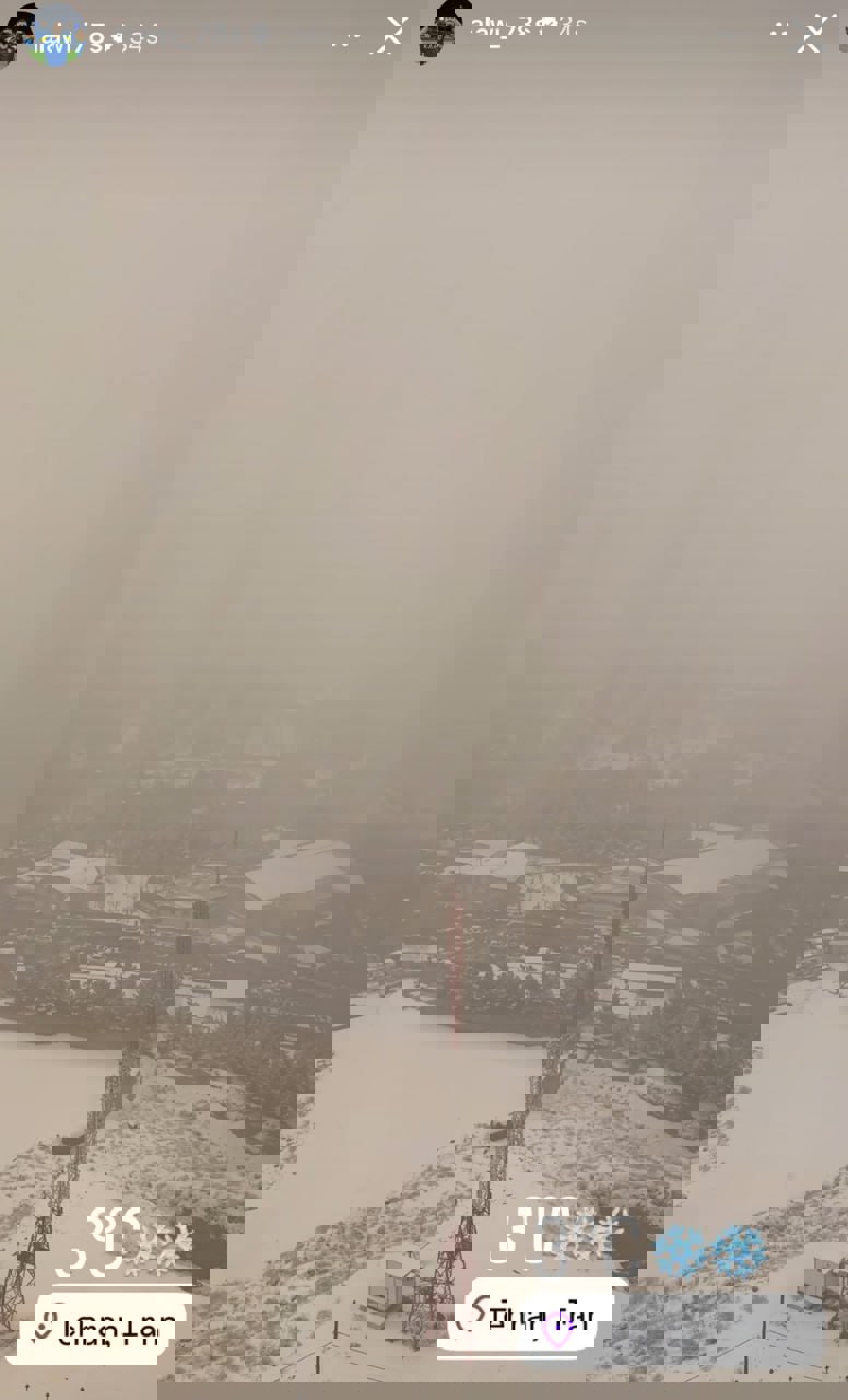 عکس| ستاره النصر محو از بارش برف در تهران