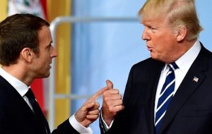 «ماکرون» بدون استقبال «ترامپ» وارد کاخ سفید شد