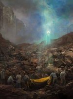 نقاشی جدید حسن روح‌الامین برای بدرقه سید مقاومت + عکس-راهبرد معاصر