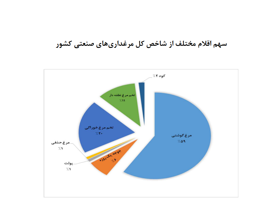 کاهش ۵.۲ واحد درصدی تورم ماهانه تولیدکننده مرغ‌داری‌های صنعتی