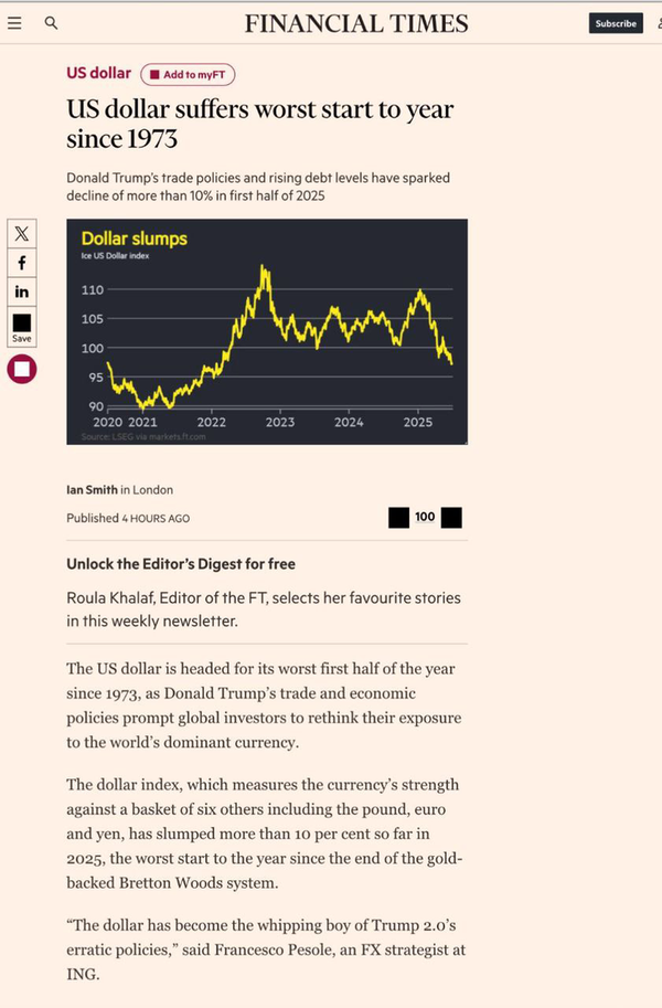 شوک شدید ترامپ به دلار/ سقوط تاریخی دلار رقم خورد
