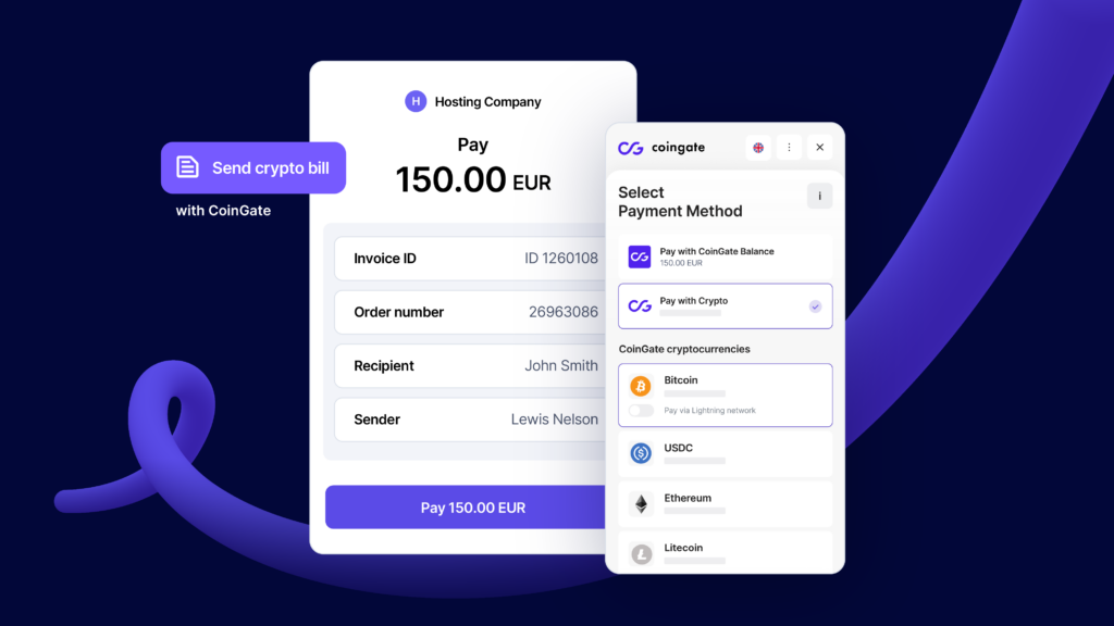 راهنمای صورتحساب Coingate گام به گام