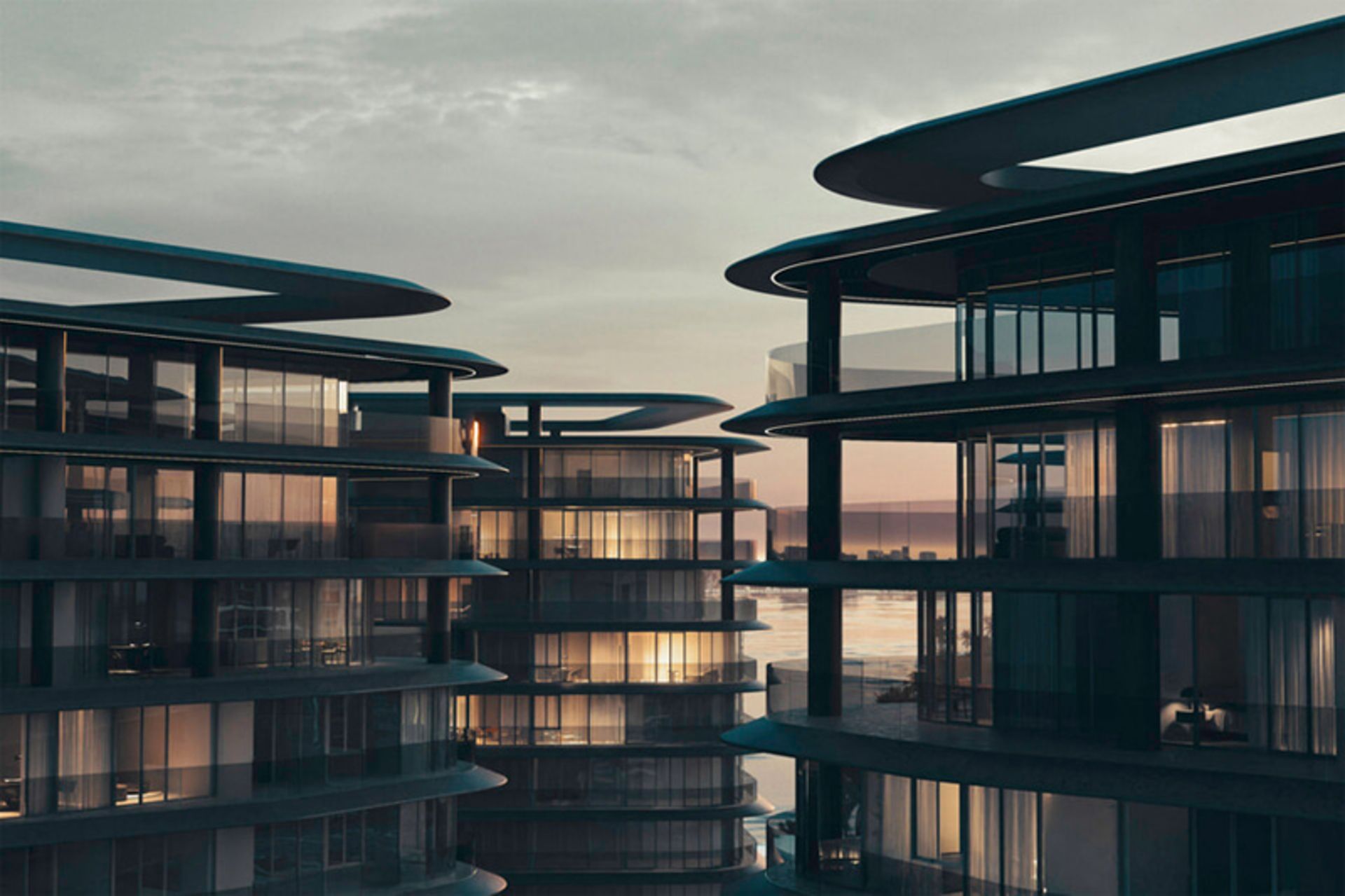 نمایی از آپارتمان های جزیره برابوس