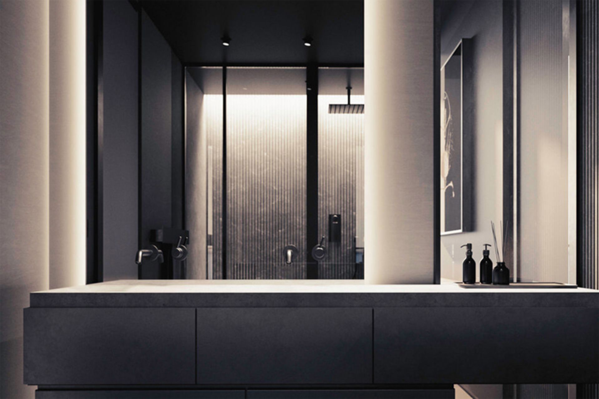 فضای داخلی آپارتمانی مدرن در جزیره برابوس