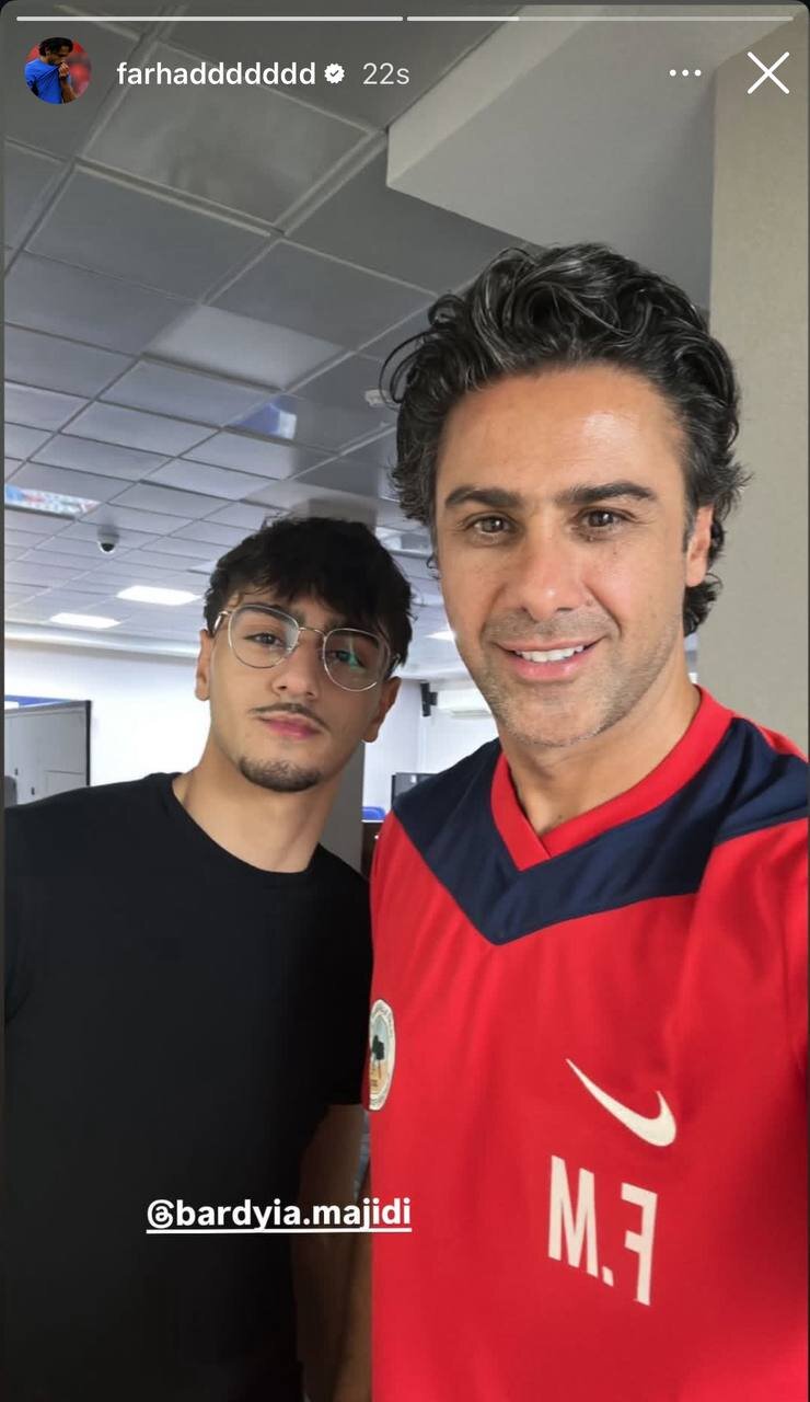 عکس | سلفی مجیدی و امیربردیا در تمرین البطائح