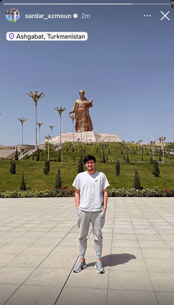 عکس | مقصد جالب سردار آزمون برای تعطیلات تابستانی