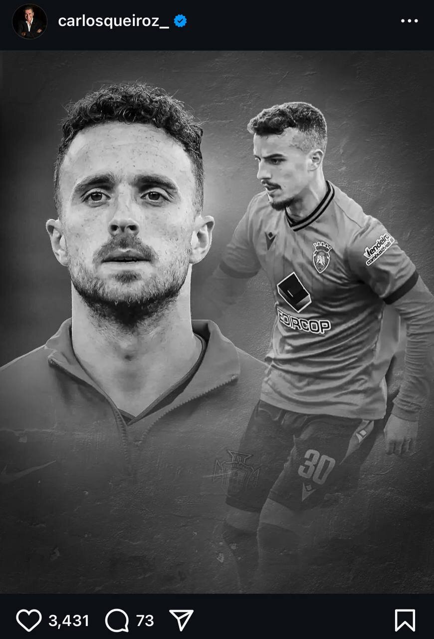 عکس | پیام تسلیت کی‌روش برای درگذشت تلخ ژوتا