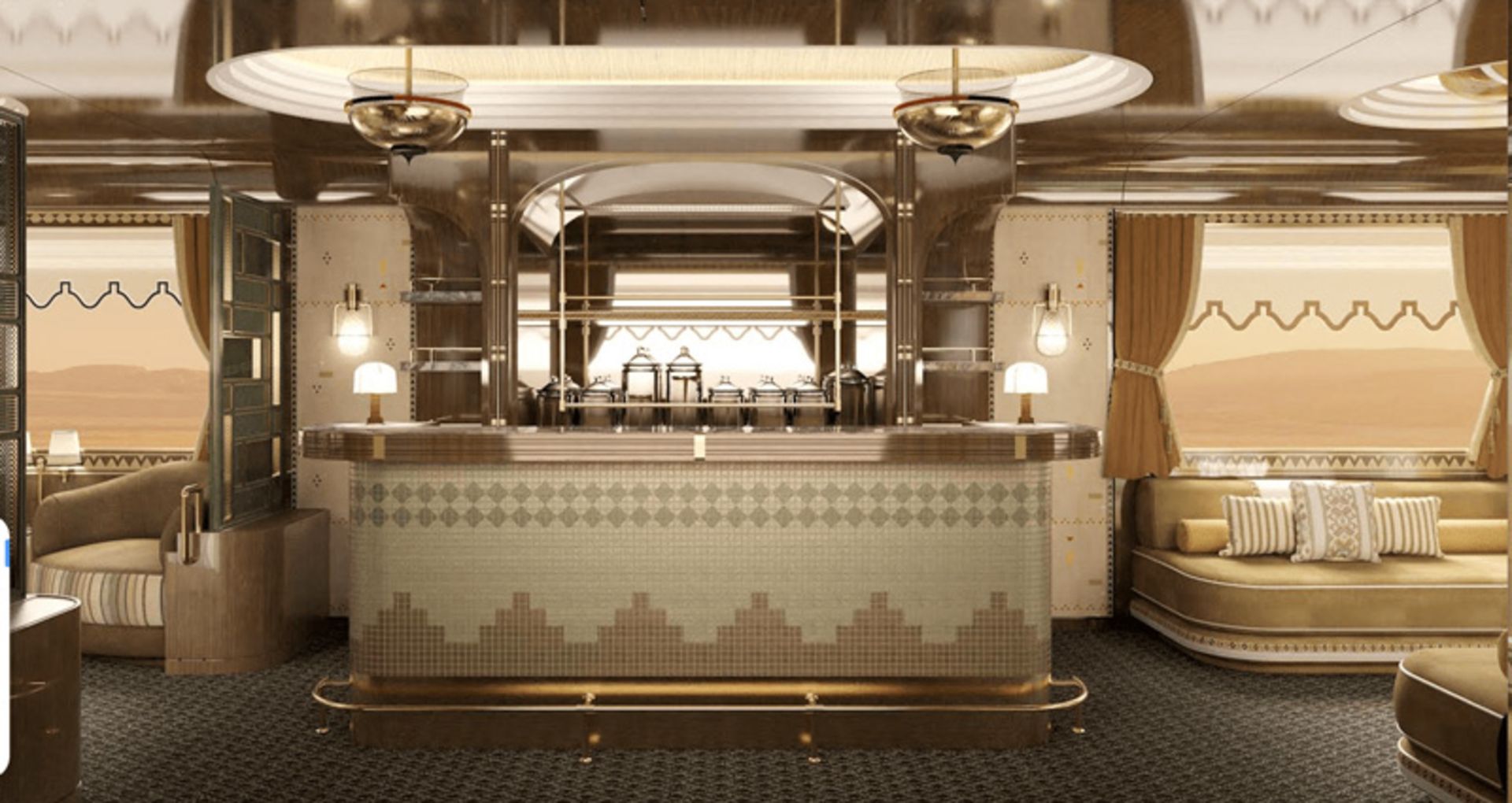 کافه و رستوران قطار رویای صحرا