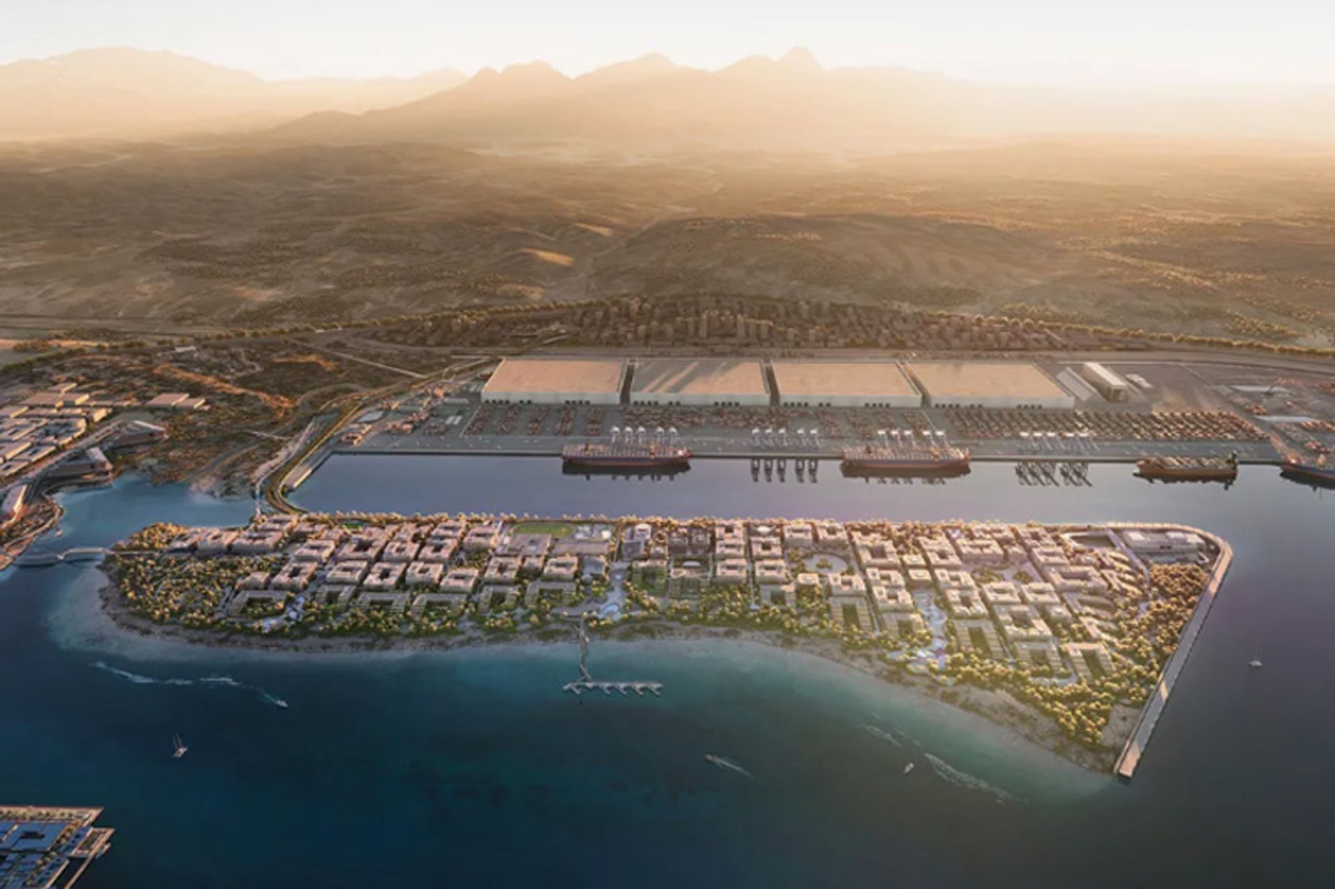 طاحی اولیه از ساحل و اسکله های اکساگون