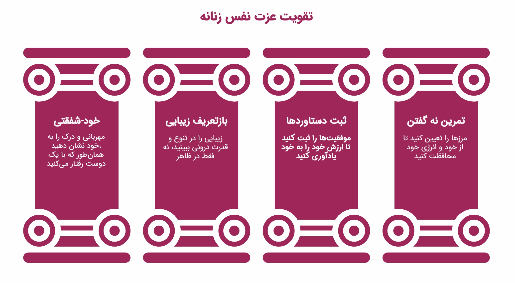 اینفوگرافیک تقویت عزت نفس زنانه