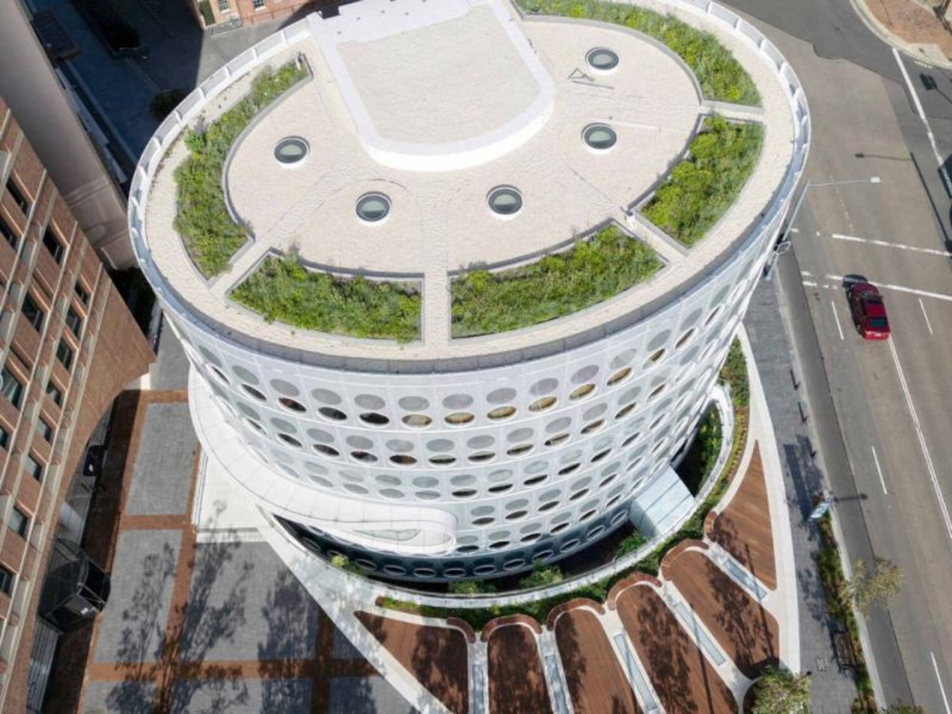 سقف سبز کتابخانه یلاموندی 