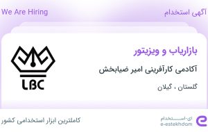استخدام بازاریاب و ویزیتور در گلستان و گیلان