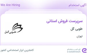 استخدام سرپرست فروش استانی در طوبی گل در محدوده اباذر تهران