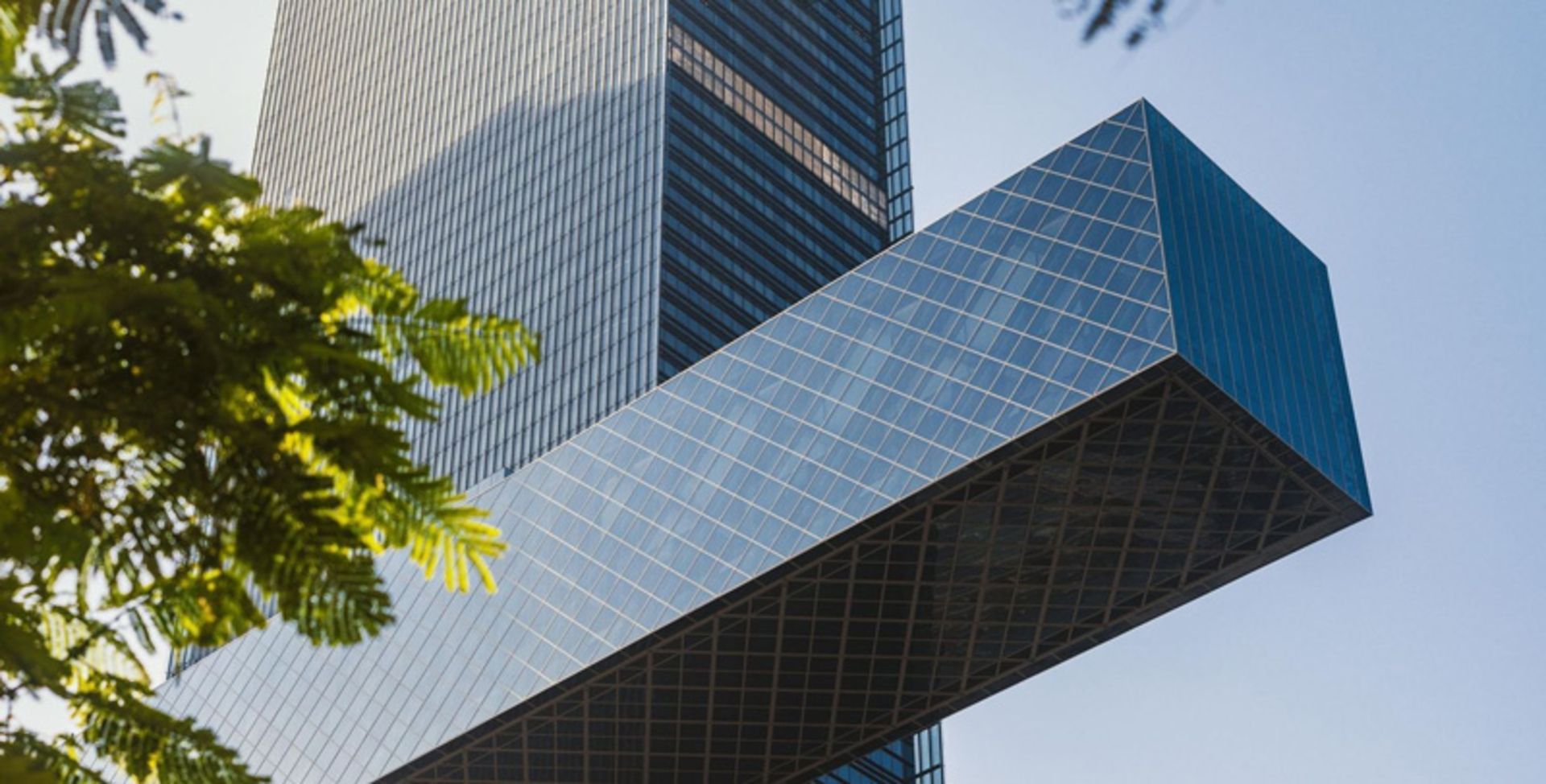 سکوی معلق هتل وان اند اونلی‌ وان زعبیل از نمای پایین