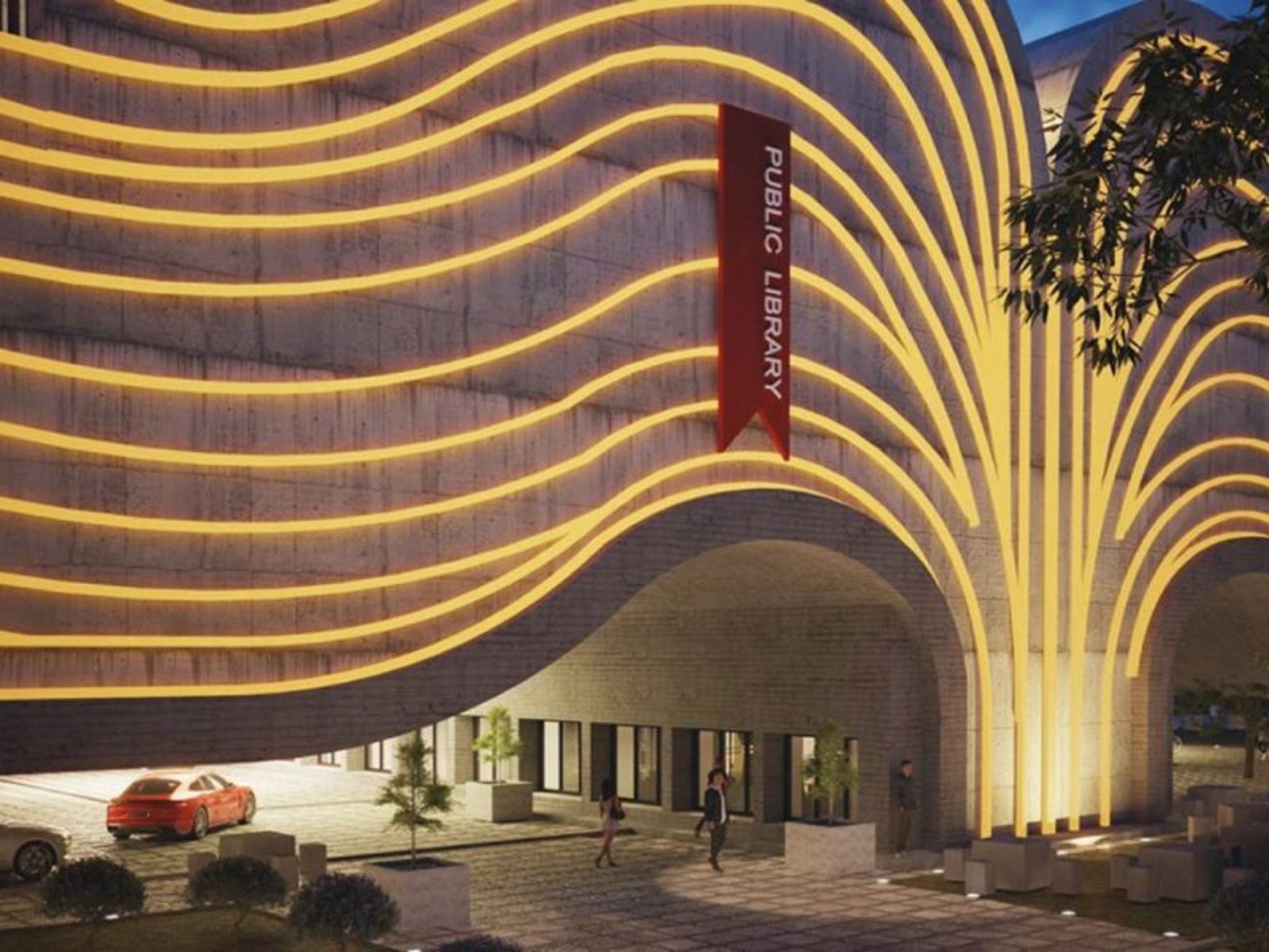 ورودی کتابخانه کتاب باز