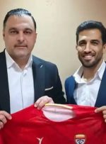 عکس| پیراهن خاص فولاد به وحید امیری رسید عکس| پیراهن خاص فولاد به وحید امیری رسید