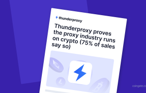 ThunderProxy ثابت می کند صنعت پروکسی در Crypto اجرا می شود (75 ٪ از فروش ها چنین می گویند)
