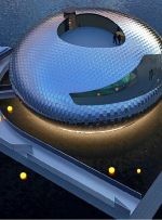 چشم ماهی سالمون روی آب؛ سازه نمایشگاهی خاص!