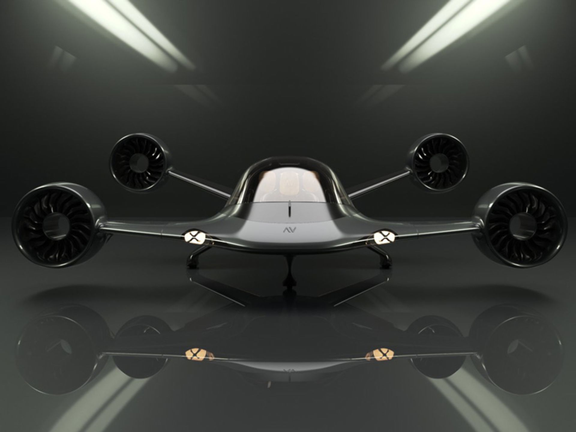 نمای روبه‌رو  هواگرد برقی سیگما از شرکت آلتوولو 